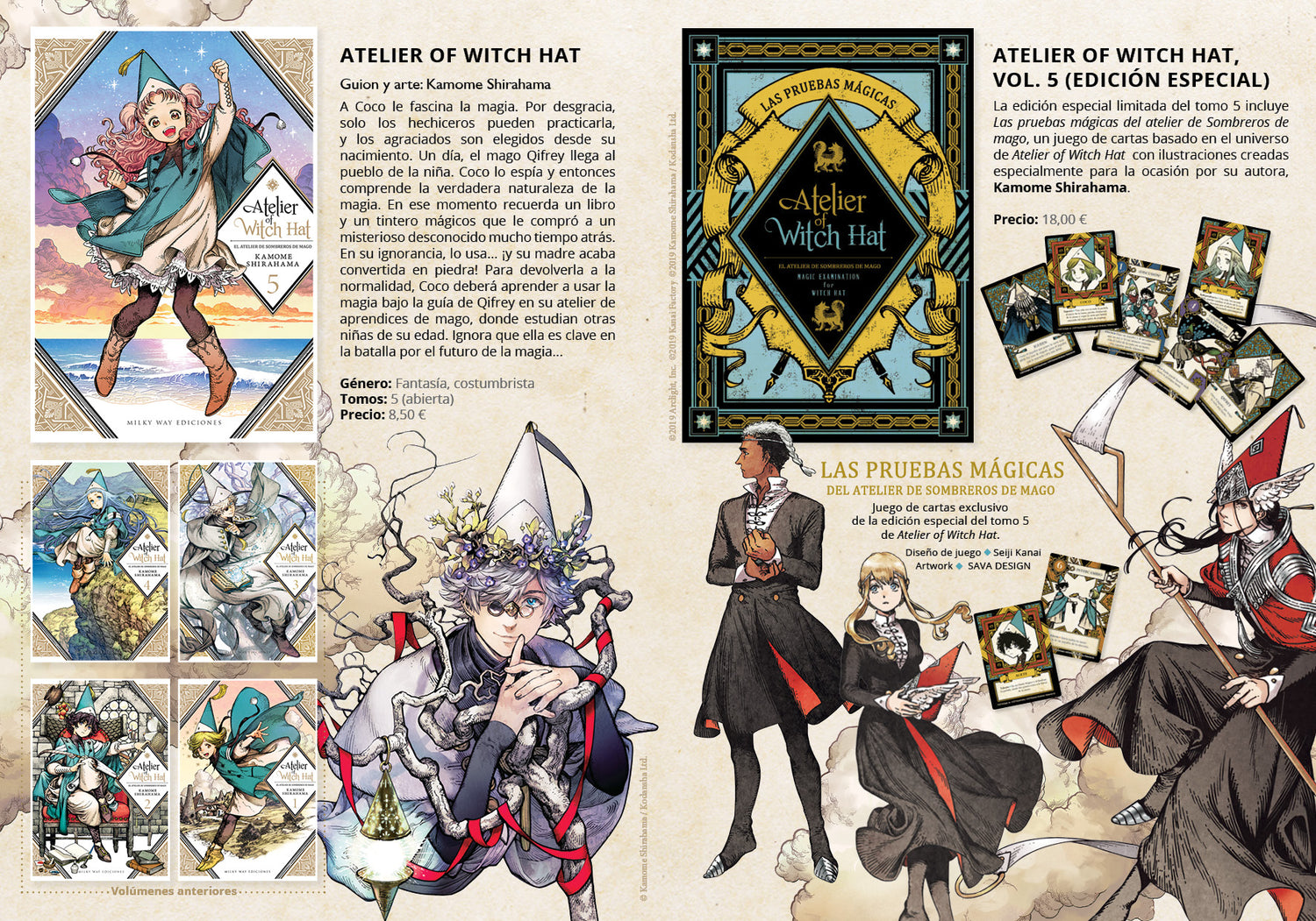 ¡Edición doble del tomo 5 de "Atelier of Witch Hat"!